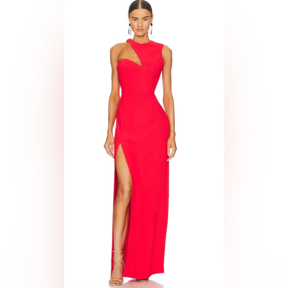 Amanda Uprichard x REVOLVE Gilda Gown in Crimson